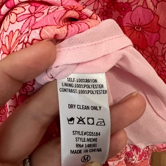 Buddy Love Meme Maxi Dress Tie Shoulder Medium NWT - Picture 10 of 12